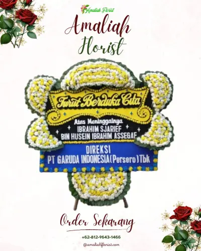 Papan Bunga Duka di Sedong
